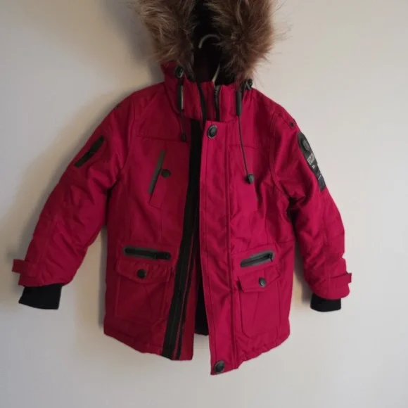Point Zero Red Parka Jacket - Picture 13 of 15
